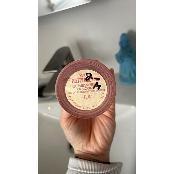 AVON Vintage Cologne Perfume Bottles Pink Blue Little Girl Blue Pretty Girl Pink - Picture 3 of 4